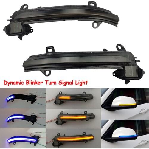 Dynamic Blinker Turn Signal Light for BMW X2 X1 F48 F49 1/2 serie F45 F46 F52 2016-2018 Side Mirror Indicator LED Flashing Light