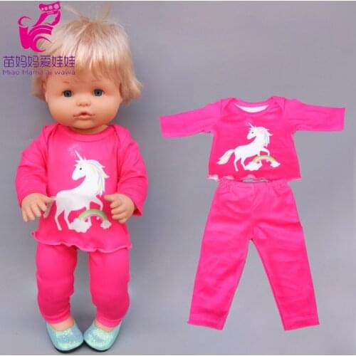 For 16 inch Nenuco doll pajama set Ropa y su Hermanita 16 inch baby doll clothes suit