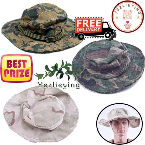 1/6 Scale Action Figure Clothing Accessories Military U.S.Desert Jungle USMC Camouflage Cap Hat Fit Male/Female 12" Headsculpt