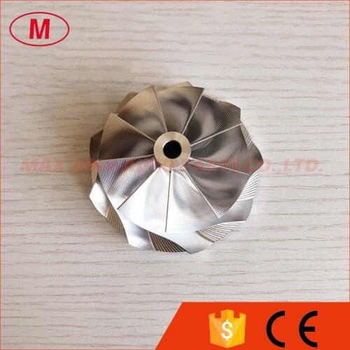 G30-770 57.52/71.40mm 9+0 blades point milling milling/aluminum 2618/billet compressor wheel for880693-5002S / 880697-5008S
