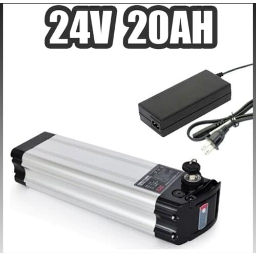 Electric bicycle 24V Silver Fish Lithium ion Battery 24V 20AH EBike Battery