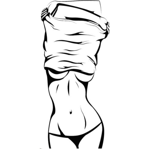 LLY-0929 Sexy Figure Tempting Girl Skillful Manufacture Modeling Decals PVC Auto Motorcycle Waterproof Fashion Decal Decor