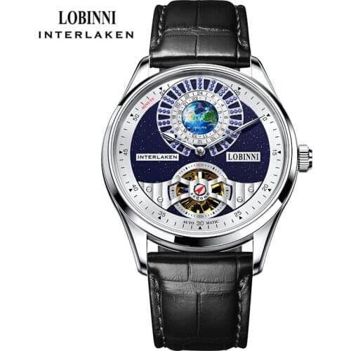 LOBINNI New Arrivals Luxury Brand Men Watches Automatic Mechanical Watch Sapphire Glass Waterproof 50M Wrist Watches