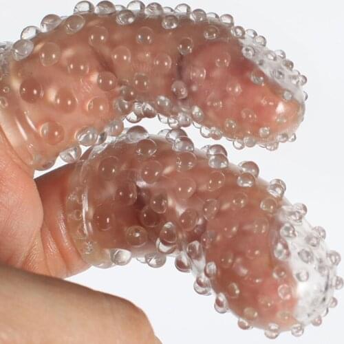 Adult Games Finger Sleeve Couples Flirt Sex Toys G Spot Stimulate Vagina Massager Female Masturbation Anal Expander Products