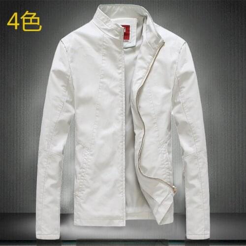 Plus Size M L XL 2XL 3XL 4XL Motorcycle Leather Jacket Men Leather Coat 2021 Spring Mens Leather Clothing White Male Jackets
