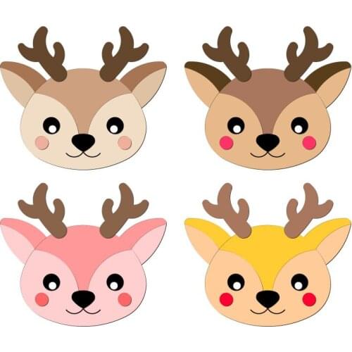 New deer Wooden Die Scrapbooking C2748 Cutting Dies Multiple Sizes Compatible with most die cutting machines