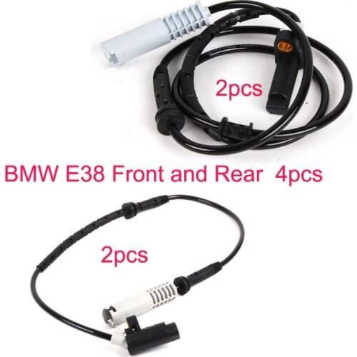 Original Eustein ABS sensor for BMW E38 740i 740il 750il front and Rear 34521182077 34521182076 4pcs one set