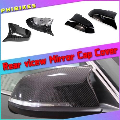 Pair Side Rearview Mirror Cover Fit For BMW F10 F11 LCI 2014-2016 F01 F06 F07