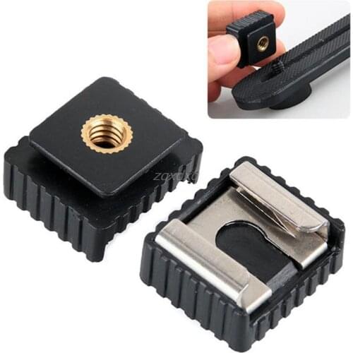 Hot Shoe Mount Adapter To 1/4" Screw Head Thread For Studio Light Stand Whosale&Dropship