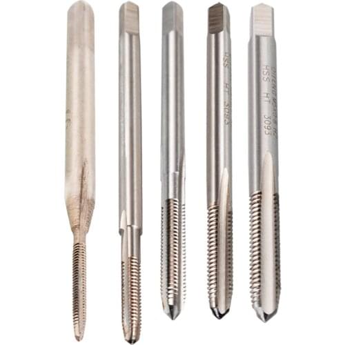 Thread Tap High Hardness Taper Plug Tap M1-M5 Industrial HSS Metric Taper Plug Tap Right Hand Thread Drill Bits Tool
