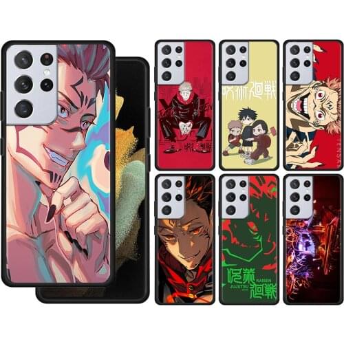 Jujutsu Kaisen Case For Samsung Galaxy S21 S20 UltrA S21 S20 FE S10 S9 S8 Plus S7 Edge S10Lite S10e Shell Cover Silicone