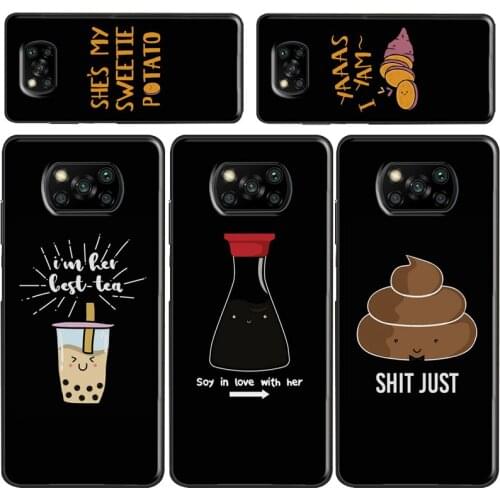 Soy in Love My Soymate Couples Matching Case For Xiaomi Redmi Note 8 9 Pro A 9C 8T 9S Poco X3 Redmi K30 Ultra Mi Note 10 Lite 9T
