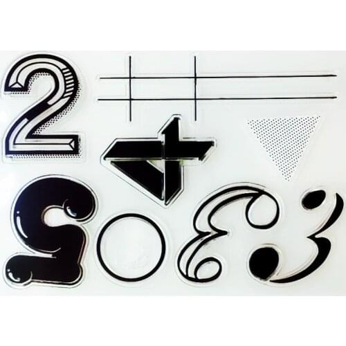 YLCS456 Numbers Silicone Clear Stamps For Scrapbooking DIY Photo Album Cards Decoration Craft Transparent Stamp Clear Stamp New