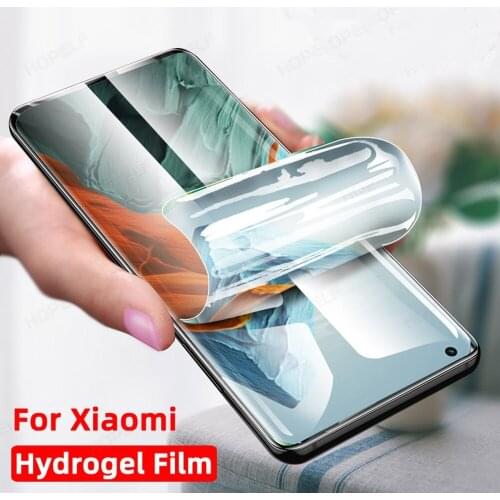 Screen Protector For Xiaomi Mi Note 10 10T Pro Lite Full Cover Hydrogel Film For Xiamo Mi 10 Lite 9 8 SE CC9 Pro A2 MIX 2 S 3 11