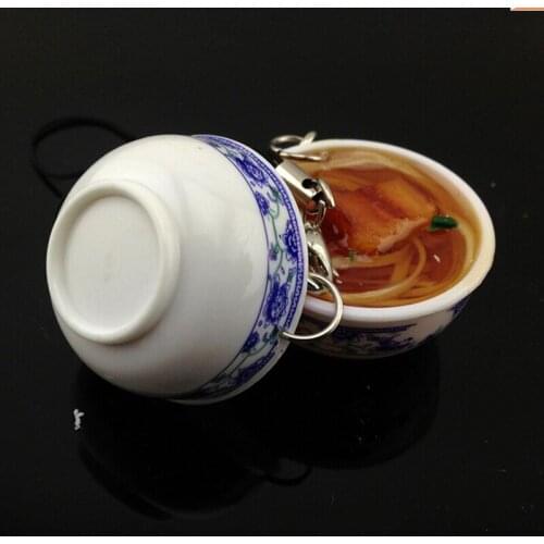 1PCS-Cute-Food-Simulation-Key-Chains-Chinese-Blue-and-white-porcelain-Food-Bowl