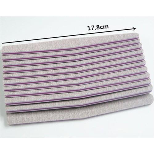 50/10pcs Nail File Buffer Double Side Of The Nail File Buffer 100/180 Trimmer Lime Buffer In The Nail Art Ongle Nail Art Tool