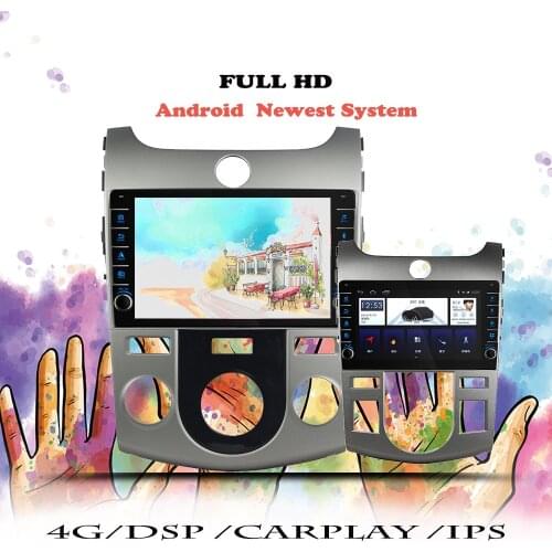 Android 10 DSP Car Radio For KIA Forte 2008 2009 2010 2011 2012 2013 Navigation GPS Multimedia Player DVD Tape Recorder Casstte