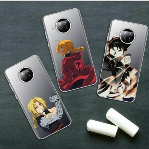 Anime Fullmetal Alchemist Brotherhood Phone Case Transparent for Xiaomi Redmi note 10 t 8 9 pro lite 11
