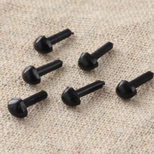 100Pcs Black Funny Plastic Safety Triangle Noses for Teddy Bear Toy Amigurumi Doll Puppet Plush Animals Craft Hand DIY Making