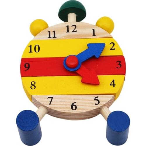 Children Disassembling Small Alarm Clock Know Basic Life Skill 2021 Preschool Early Education Children Wooden Toys
