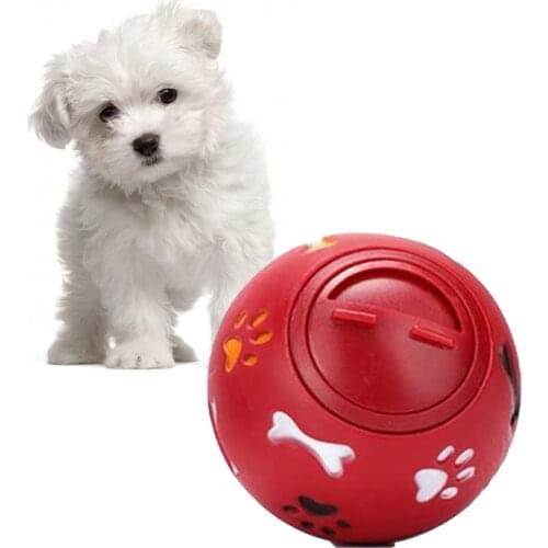 Pet Dog Leakage Food Toy Chew Ball Paw Bone Holes Food Leakage Ball Puppy Feed Cookie Dispenser Puppy Interactive Toy