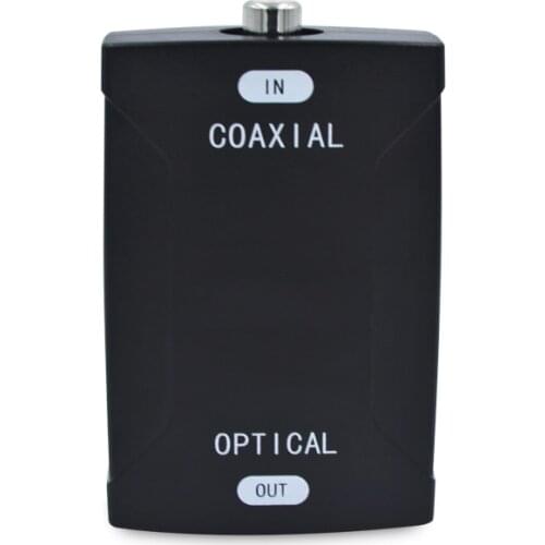 Digital Coax Coaxial RCA to Optical TOSlink SPDIF Digital Audio Converter Adapter
