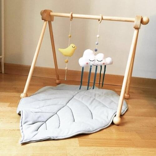 Soft Fluffy Rug Nordic Leaf Newborn Baby Cotton Play Carpet Blanket Child Toddler Crawling Blanket Mats Kid Room Home Decoration