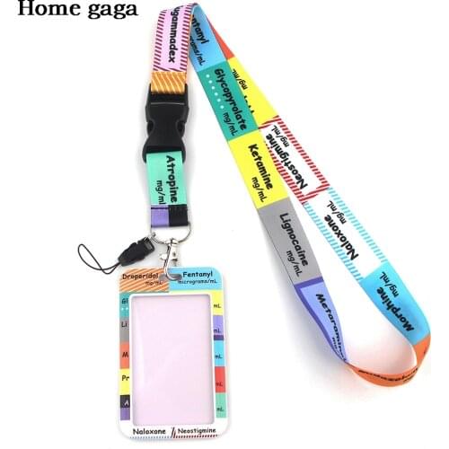 DB162 Homegaga New Cartoon Nurse Doctors Neck Strap Lanyards Badge Holder Rope Pendant Key Chain Accessories
