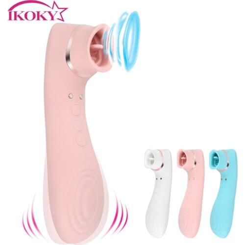 OLO Nipple Sucking 10 Speed Sex Toys for Women Clitoral Sucking Licking Tongue Vibrator Female Masturbator Vagina Stimulator