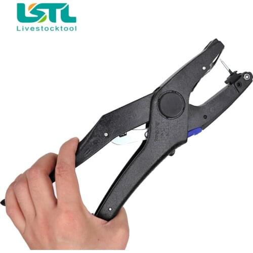 Animals Ear Tag Pliers Automatic Livestock Pig Cow Cattle Ear Tag Applicator Puncher Tagger Identification Tool