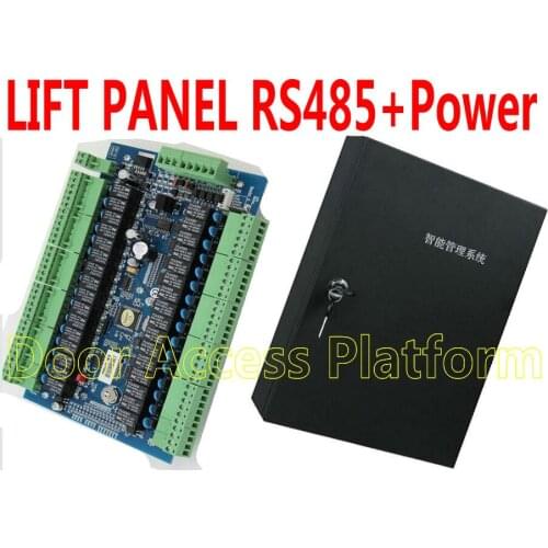 1~32 Floors RS485 Lift Panel Elevator Board Access Controller system,Lift PCB Board with RS485+Power Supply Box Security Control