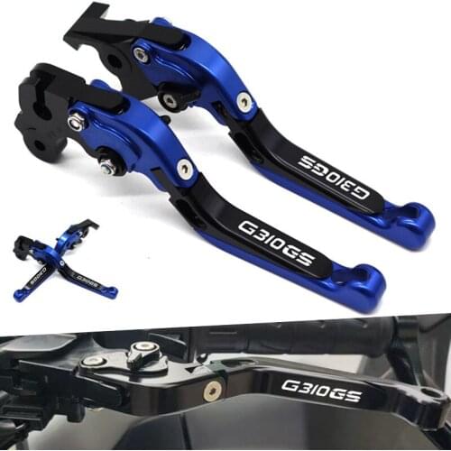 G310GS Logo Motorcycle CNC Adjustable Folding Extendable Accessories Brake Clutch Levers For BMW G 310GS G310 GS 2017 2018 2019