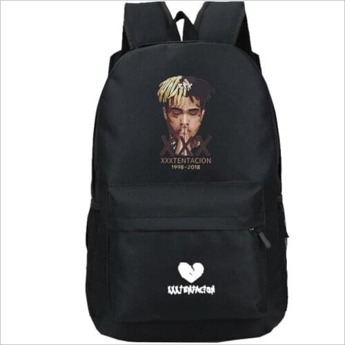Rapper Xxxtentacion Backpack Fashion School Bags For Teenagers Boys&Girls Students Large Capacity Book Bags Kids Daily Mochila