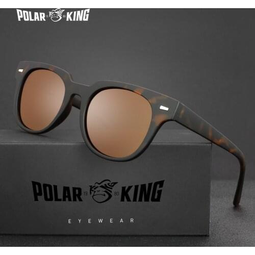 Polarking Vintage Original Design Sunglasses Men Demi Transparent Style Eyewear High Quailty Sun Glasses Driving PL467