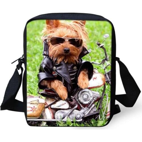 Yorkshire Terrier 3D Printing Handbags Women Shoulder Messenger Bag for Teenager Mini Kindergarten Bagpack Girls Coin Bag