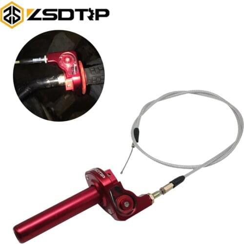 ZSDTRP 7/8" 22mm Handlebar Universal Motorcycle CNC Aluminum Accelerator Throttle Quick Twist Grips With Cable For Pit Dirt Bike