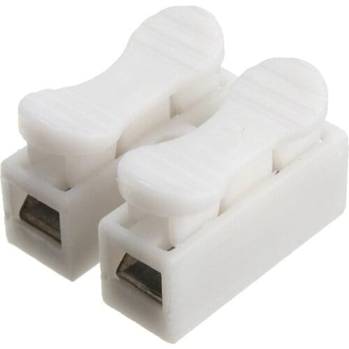 20Pcs 2pin 3pin Spring Connector Spring Wire Connectors Electrical Cable Clamp Terminal Block LED Strip Wire Connecting