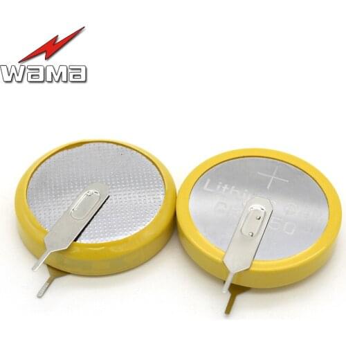20x CR2450 Button Cell Coin Batteries 3V 180 degree 2 Feet Welding Solder Pins Bluetooth Watch Accessories Replace battery