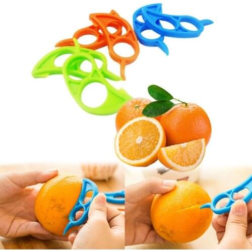 3PCS Cute Cartoon Mice Plastic Orange Peeler Convenient Fruit Peel tools Hand Lemon Skin Remover Cutter Kitchen Gadgets