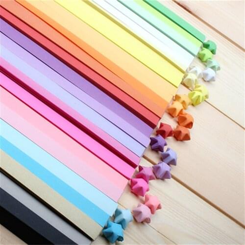 80/90 PCS Handcraft Origami Lucky Star Paper Strips Paper Origami Quilling Paper Home wedding Decoration