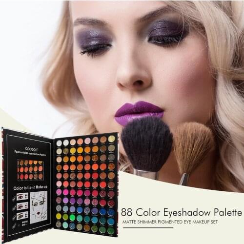 88 Color Eyeshadow Natural Palette Matte Shimmer Pigmented Eye Makeup Set Waterproof Long Lasting Makeup Palette Make Up