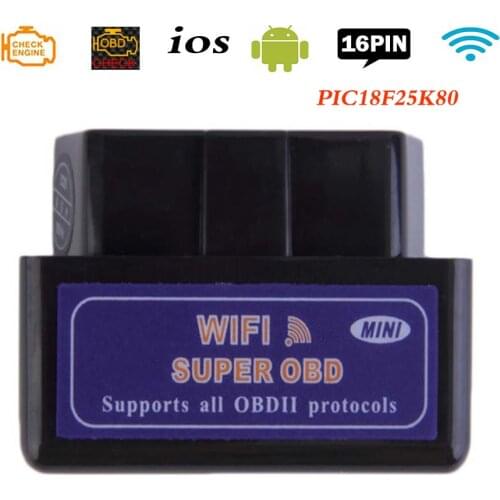 Best Elm327 Wifi V1.5 Obd2 Car Diagnostics Scanner Tool ELM 327 Wi-fi Adapter OBD 2 Scanner For iOS Iphone Auto Diagnostic Tool