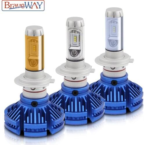BraveWay LED Headlight H4 H7 H11 Led 3000K 6500K 8000K Car Lights LED Auto Bulbs 9006 BH4 H8 Fog Lamps LED Bulb for Motorcycle