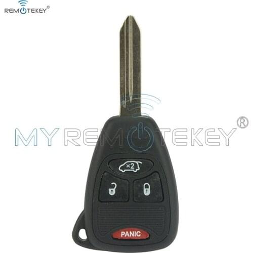 Remtekey Remote head key shell case 3 button with panic for Chrysler Dodge Jeep 2005 2006 2007 2008 2009 2010 2011 2012