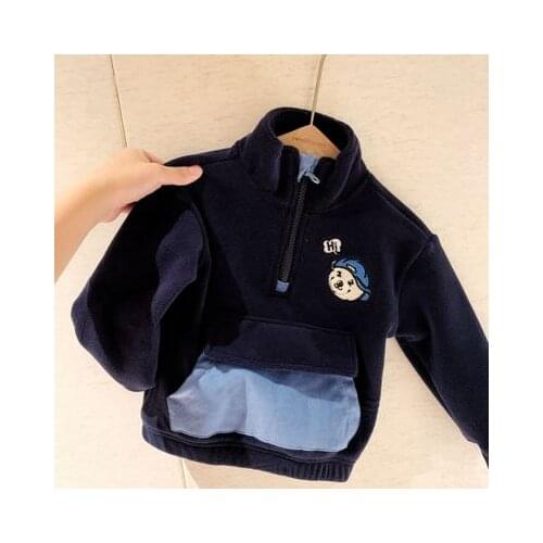 Childrens Clothing Baby Boys Jackets 2020 Autumn New Kids Boys Wool Sweatshirt Coats Toddler Outwear Baby Boys Jackets Top 2-7Y