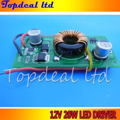 2pcs Boost led driver CV-CC In 12V - 24V to DC 30-38V 650mA for 20W High Power LED Chip bead led transformer