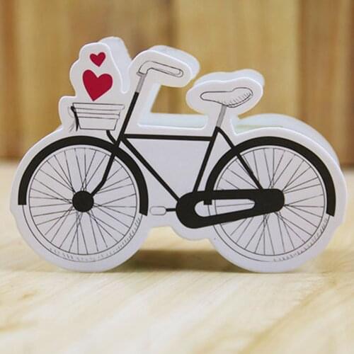 10pcs Kraft Paper Bicycle Candy Box For DIY Baby Shower Birthday Wedding Anniversary Party Guests Return Gift Box Decoration Hot