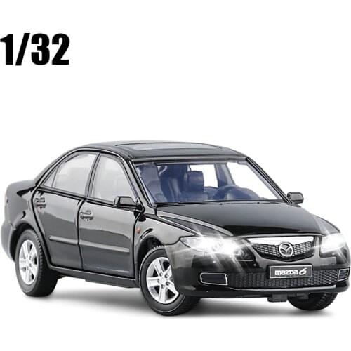 1:32 2008 Mazda 6 Car Model Alloy Die Cast Toy Car Model Sound Childrens Toy Collectibles Free Shipping