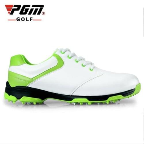2018 men golf shoes NEW Counter genuine PGM top qualtiy Golf Shoes waterproof Mens no spikes handmade Golf shoes