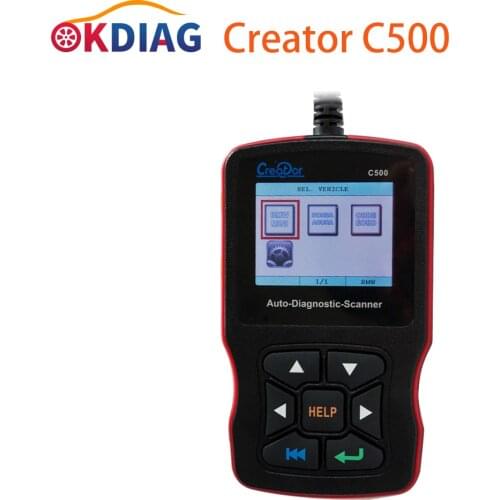 Newest Creator C500 Auto Diagnostic Scanner for OBDII EOBD For BMW For Honda For Acura Better than Creator C300 C310 C330